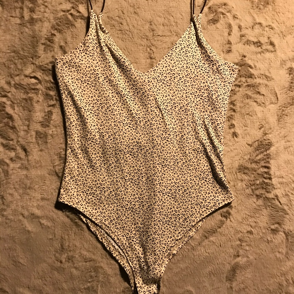 This is a spaghetti strap bodysuit